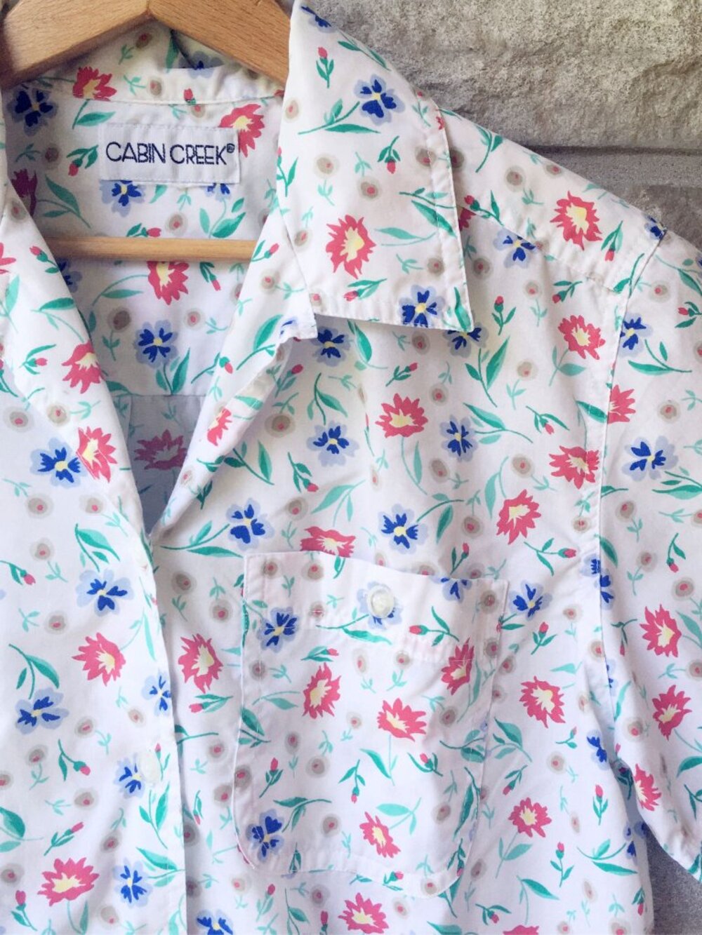 90s 'Cabin Creek' Country Floral Button Down